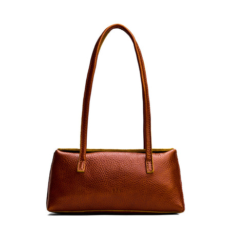 Sienna | Leather bowler bag with magnetic closure
