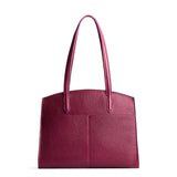 Orchid Large | Leather tote bag with handles, adjustable crossbody strap, zipper top, and two back pockets