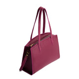 Orchid Large | Leather tote bag with handles, adjustable crossbody strap, zipper top, and two back pockets