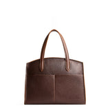 Coldbrew Medium | Leather tote bag with handles, adjustable crossbody strap, zipper top, and two back pockets