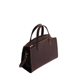 Moose Medium | Leather tote bag with handles, adjustable crossbody strap, zipper top, and two back pockets
