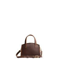 Coldbrew*Mini | Leather tote bag with handles, adjustable crossbody strap, zipper top, and a back pocket