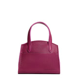 Orchid Mini | Leather tote bag with handles, adjustable crossbody strap, zipper top, and a back pocket
