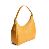 Sunshine Large | U-shaped, flat-bottomed leather shoulder bag with adjustable strap