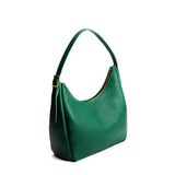 Bacalar Medium | U-shaped, flat-bottomed leather shoulder bag with adjustable strap