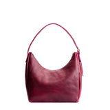 Orchid Medium | u-shaped, flat-bottomed leather shoulder bag with adjustable strap