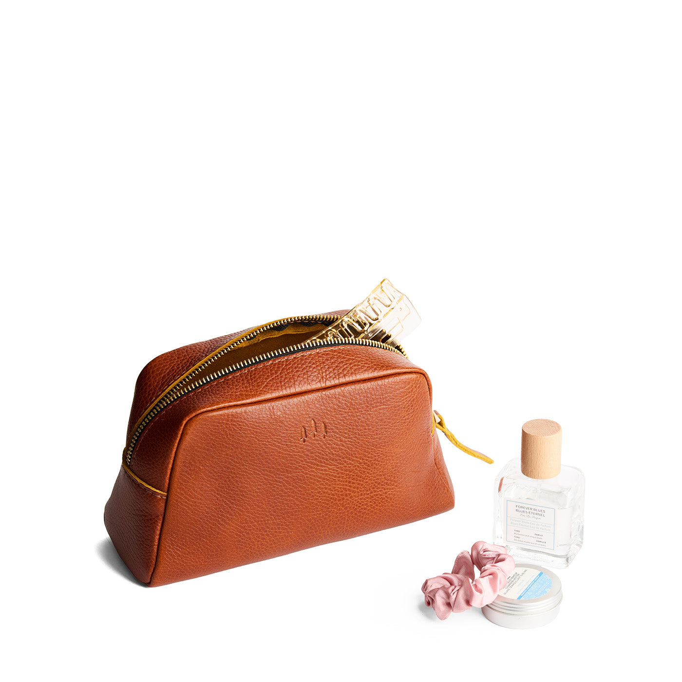 Sienna | Trapezoid pouch with leather zipper pull