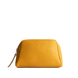 Sunshine | Trapezoid pouch with leather zipper pull