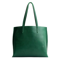Bacalar*Large | Leather tote bag with interior snap key loop
