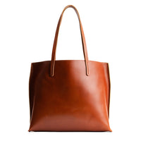 Madrone*Large | Leather tote bag with interior snap key loop