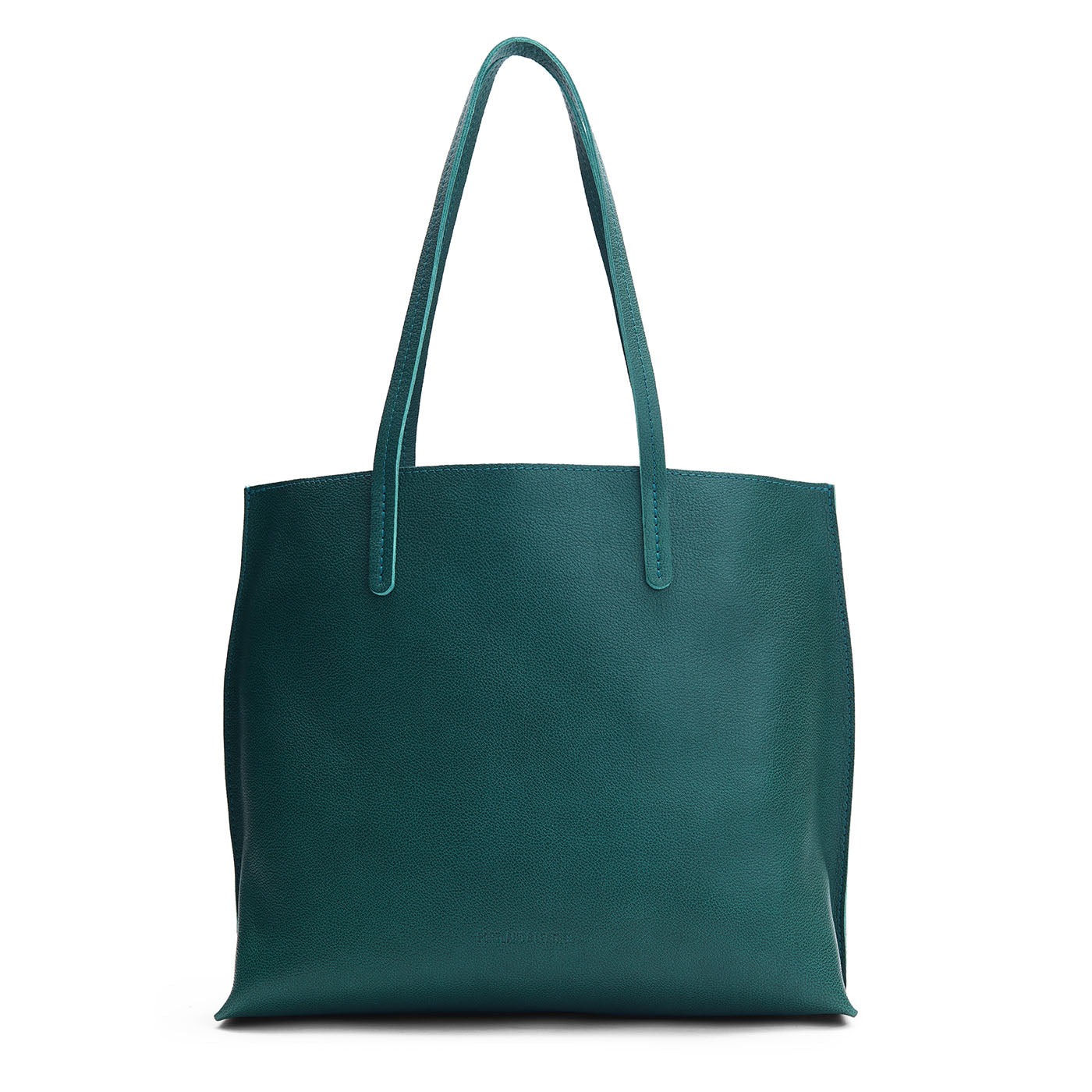 Sea Glass*Large | Leather tote bag with interior snap key loop