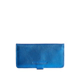 Comet Blue | Leather wallet with snap closure