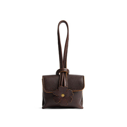 Coldbrew | Wristlet pouch with loop strap and a flower design