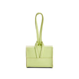 Shadow Lime | Wristlet pouch with loop strap and a flower design
