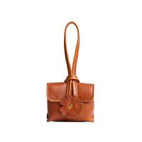 Sienna | Wristlet pouch with loop strap and a flower design