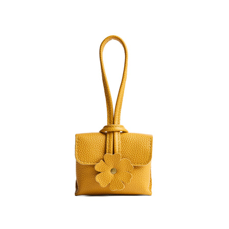 Sunshine | Wristlet pouch with loop strap and a flower design