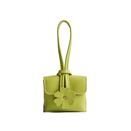 Wasabi | Wristlet pouch with loop strap and a flower design