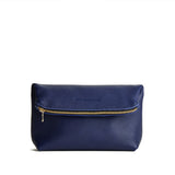 Cobalt | Closed folded zipper pouch