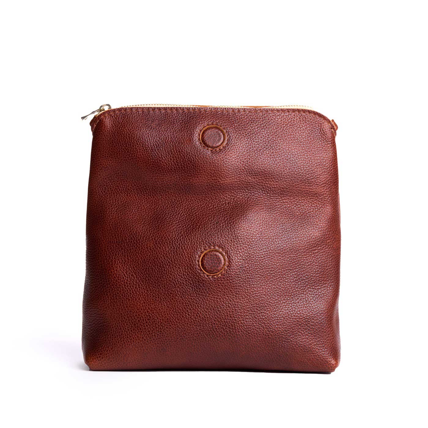 Nutmeg | Open folded zipper pouch