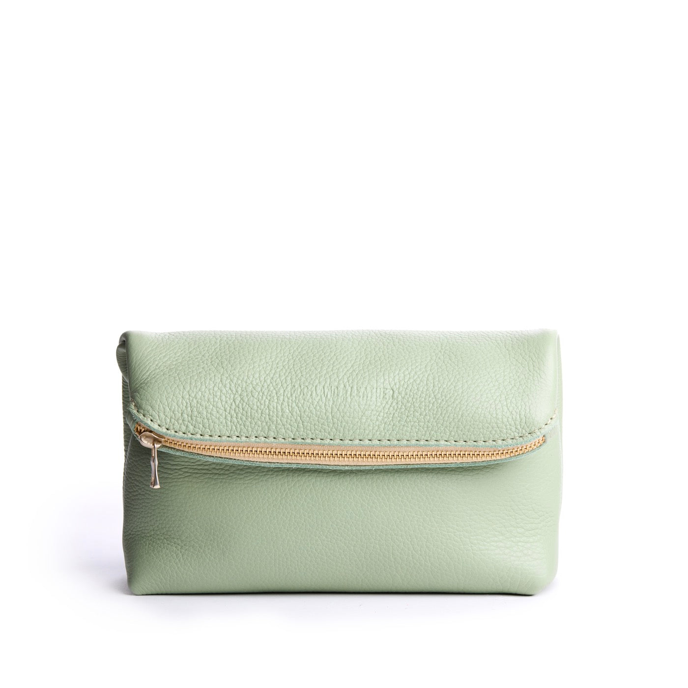 Pistachio | Closed folded zipper pouch
