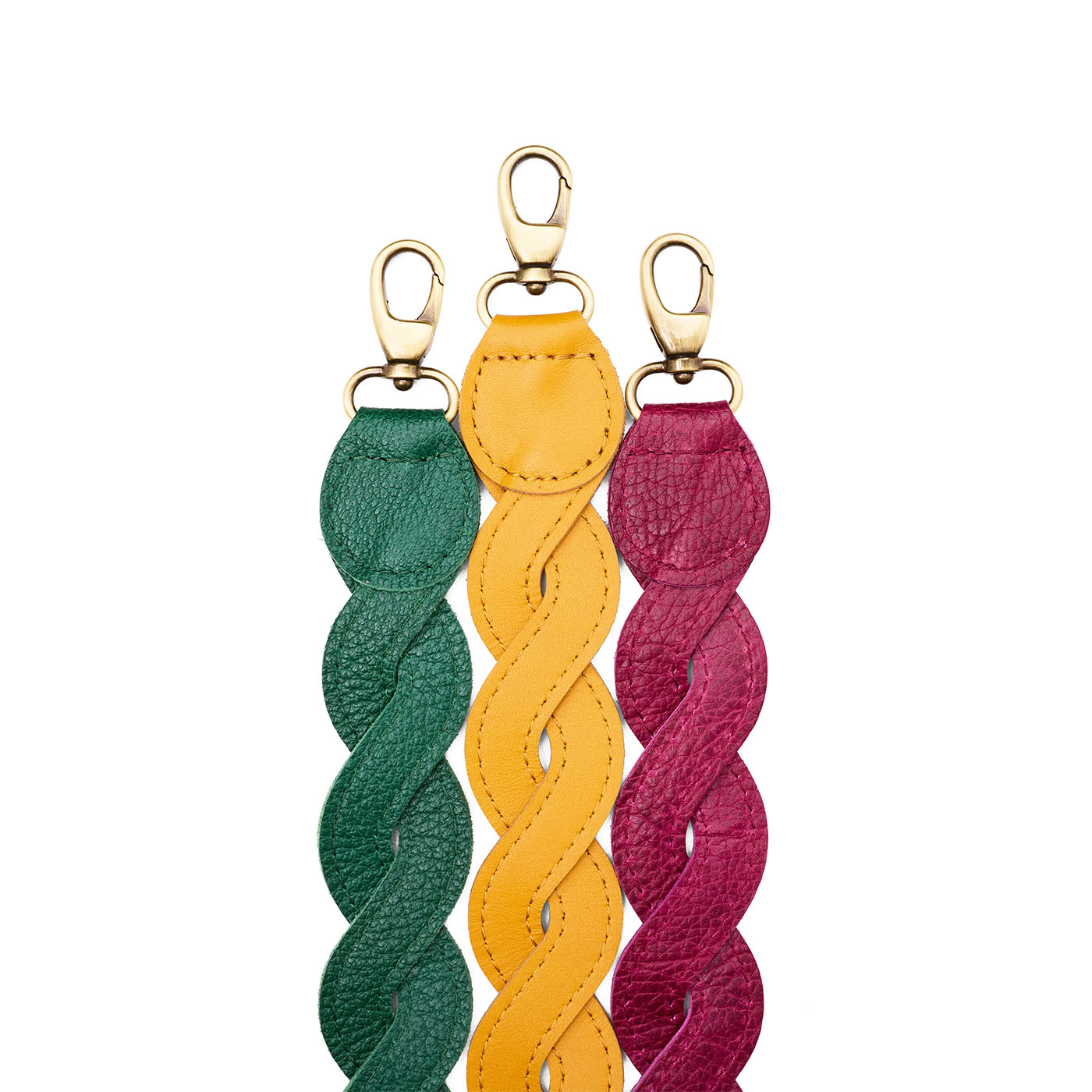 All Variants | woven leather shoulder strap with swivel lobster clasps