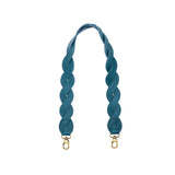 Harbor | Woven leather shoulder strap with swivel lobster clasps