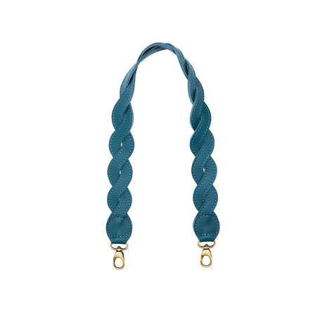 Harbor | Woven leather shoulder strap with swivel lobster clasps