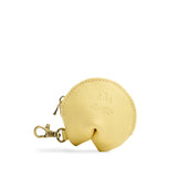 Butter Bliss | Leather fortune cookie shaped keychain pouch