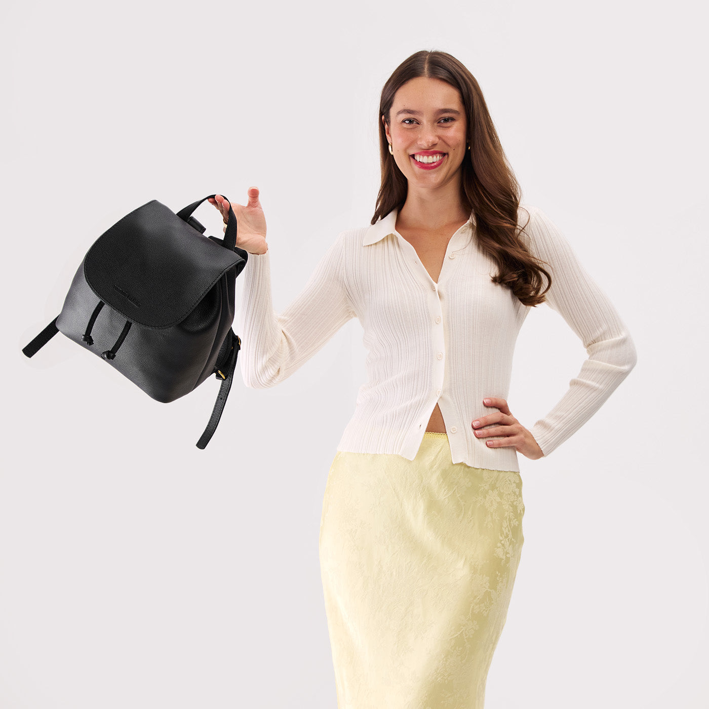desmo bucket style leather backpack 'Almost Perfect' Bucket Backpack