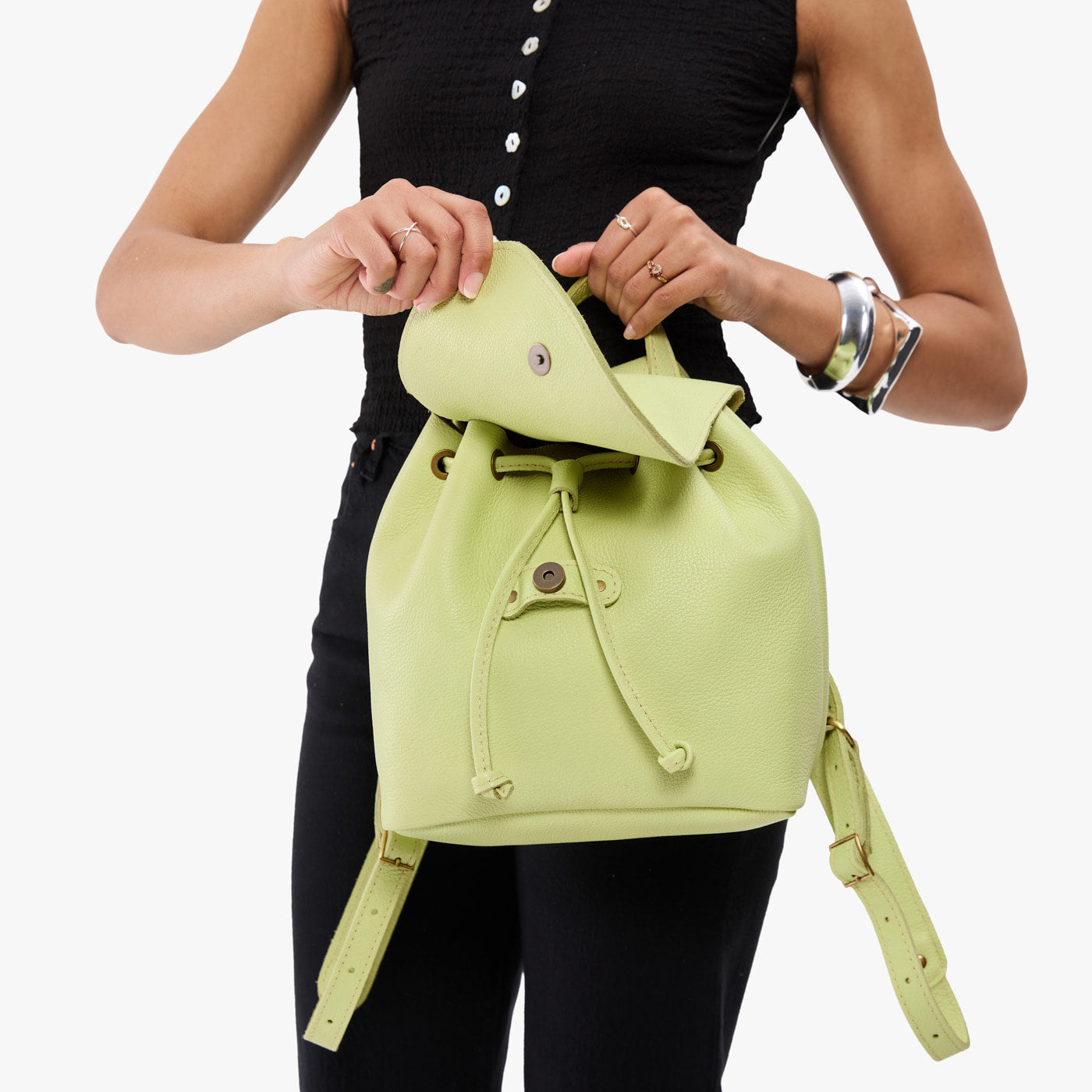Bucket Backpack, Shadow Lime