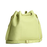 Shadow Lime Large | Slouchy crossbody bag with leather drawstring closure