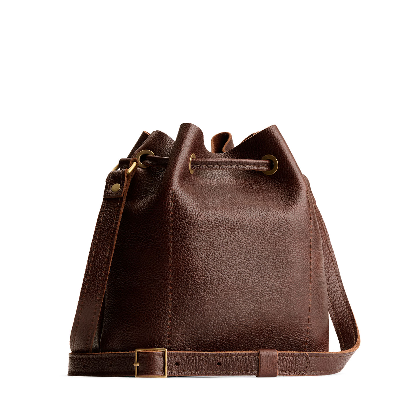 Coldbrew*Small | Slouchy crossbody bag with leather drawstring closure