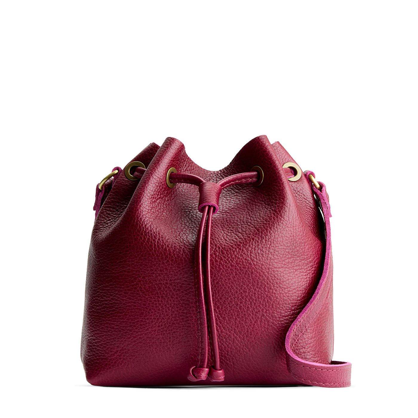 Orchid*Small | Slouchy crossbody bag with leather drawstring closure