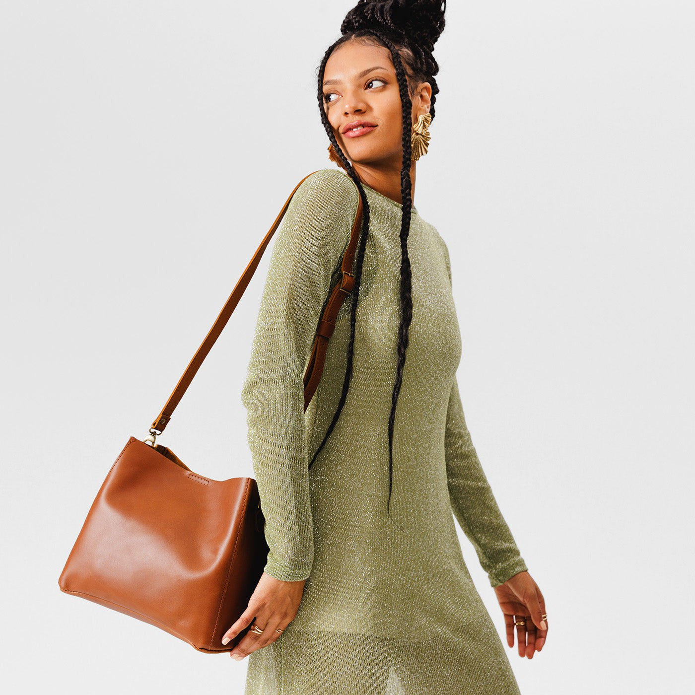 Butterfly Bucket Bag, Honey