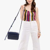 Cobalt Large | Mid-size rectangular crossbody with adjustable strap