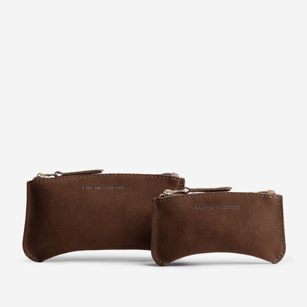Stagecoach*Small | Small pouch with a top zipper and unique curved bottom