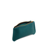 Sea Glass Large | Small pouch with a top zipper and unique curved bottom