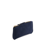 Alaska Blue Small | Small pouch with a top zipper and unique curved bottom