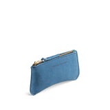 Mariner Blue Small | Small pouch with a top zipper and unique curved bottom