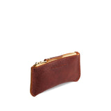 Nutmeg Small | Small pouch with a top zipper and unique curved bottom