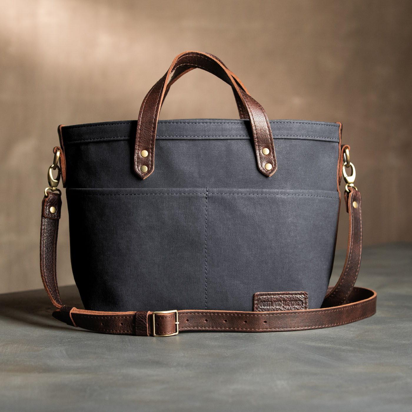 Waxed Canvas Messenger Bag Crossbody Bag Shoulder Bag Satchel Bag 6631 |  MoshiLeatherBag - Handmade Leather Bag Manufacturer