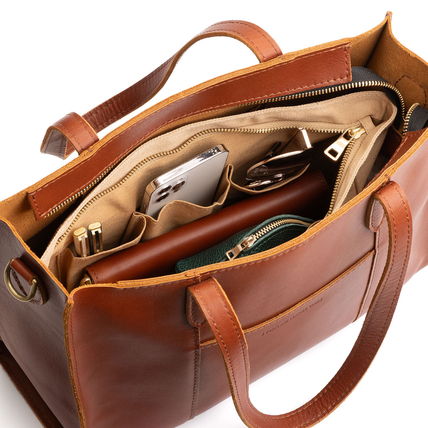 ANY*Zipper*Medium |Medium Canvas Organizer inside a Lola Crossbody Tote