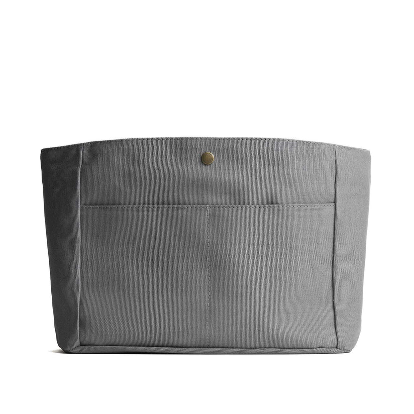 Gray*Classic*Large | Large canvas bag insert for organization