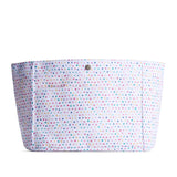 Sprinkles Classic Large | Front of printed canvas organizer with pockets