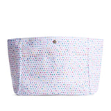 Sprinkles Classic Large | Back of printed canvas organizer with pockets