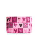 Sugar Rush Classic Small | Heart printed canvas organizer with pockets