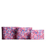 Floralis Classic | Three size comparison of printed canvas purse organizers