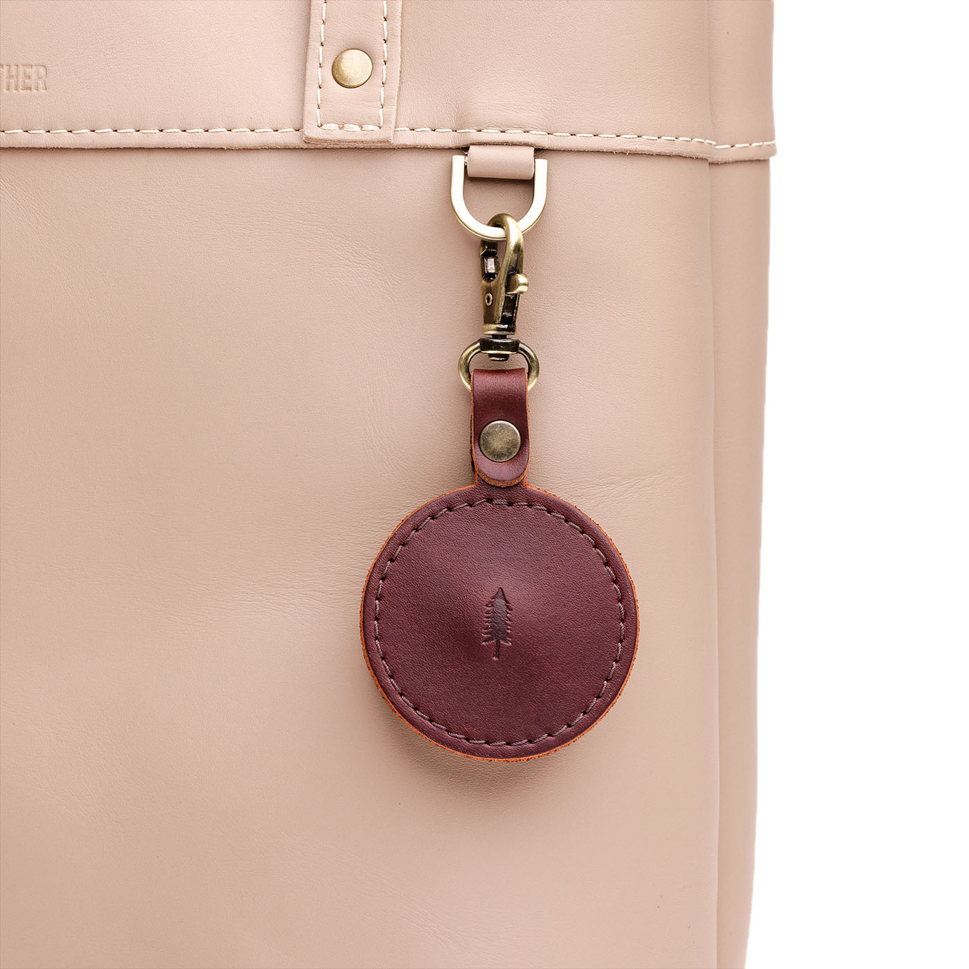 Circle AirTag Holder | Portland Leather Goods