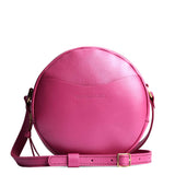 Lip Gloss Large | Circle shaped crossbody bag with top zipper
