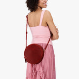 Phoenix Large | Circle shaped crossbody bag with top zipper